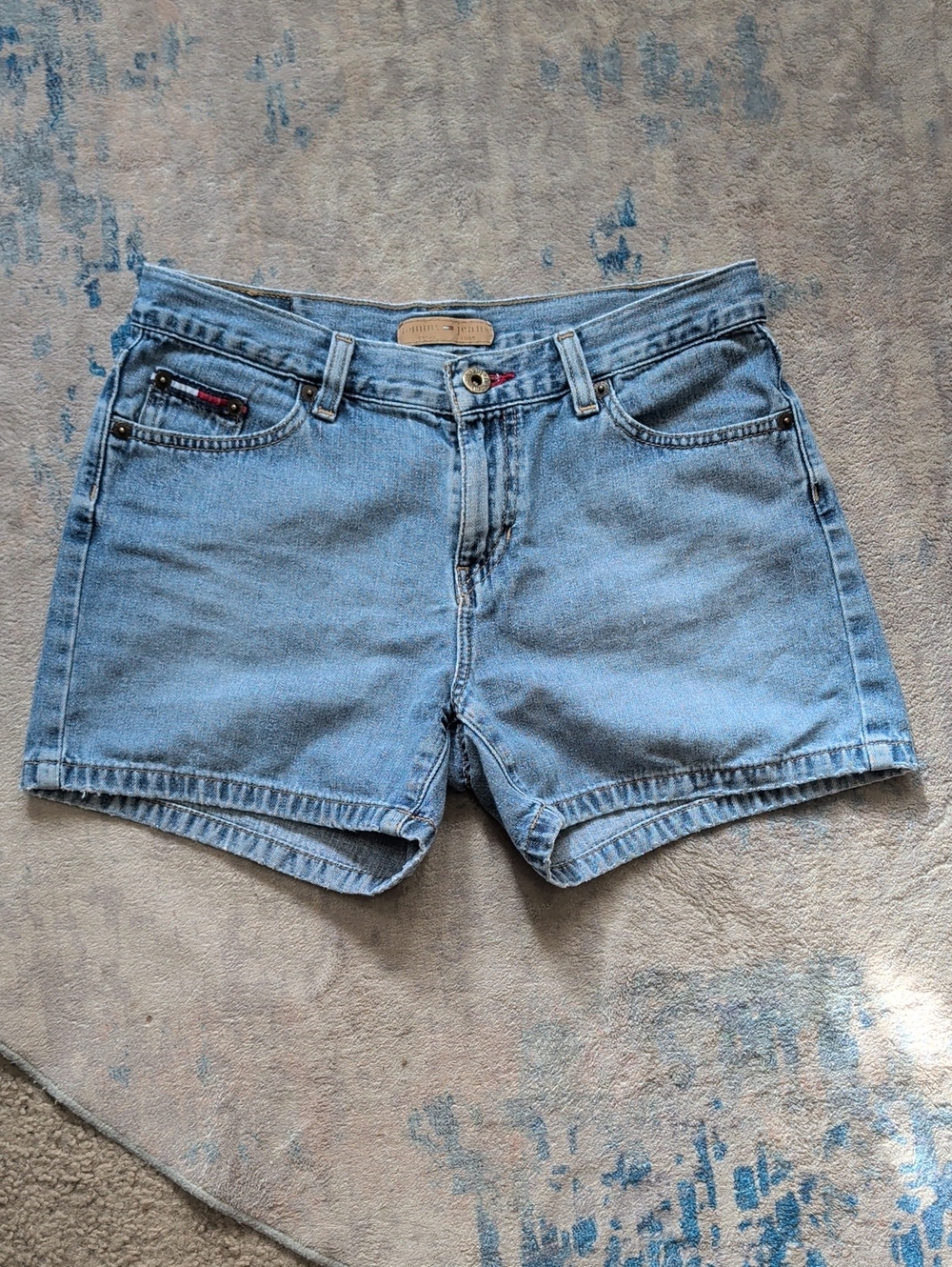 VTG Tommy Hilfiger Light Blue Denim Shorts 100% Cotton Women's Size 3